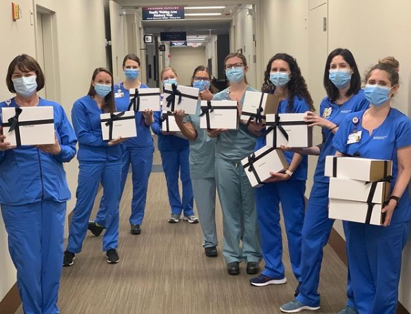 Thank you. 150+ self care boxes delivered to Chicago healthcare workers.