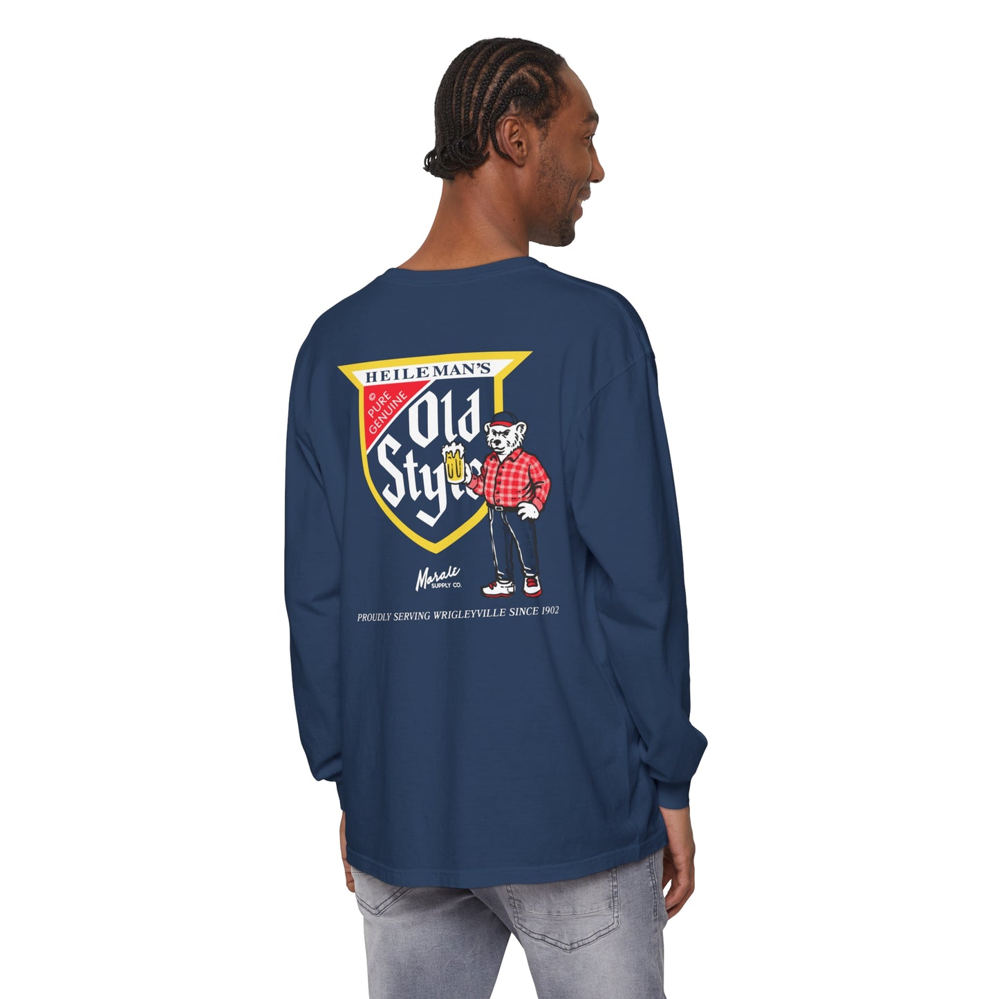 Old Style x Morale Supply Co. Comfort Colors Long Sleeve T-Shirt